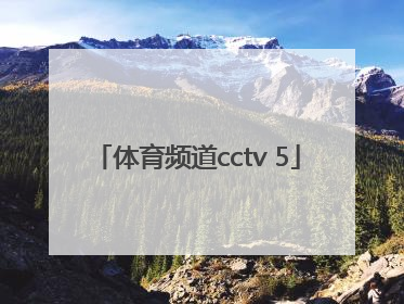 「体育频道cctv 5」体育频道节目表5加节目表